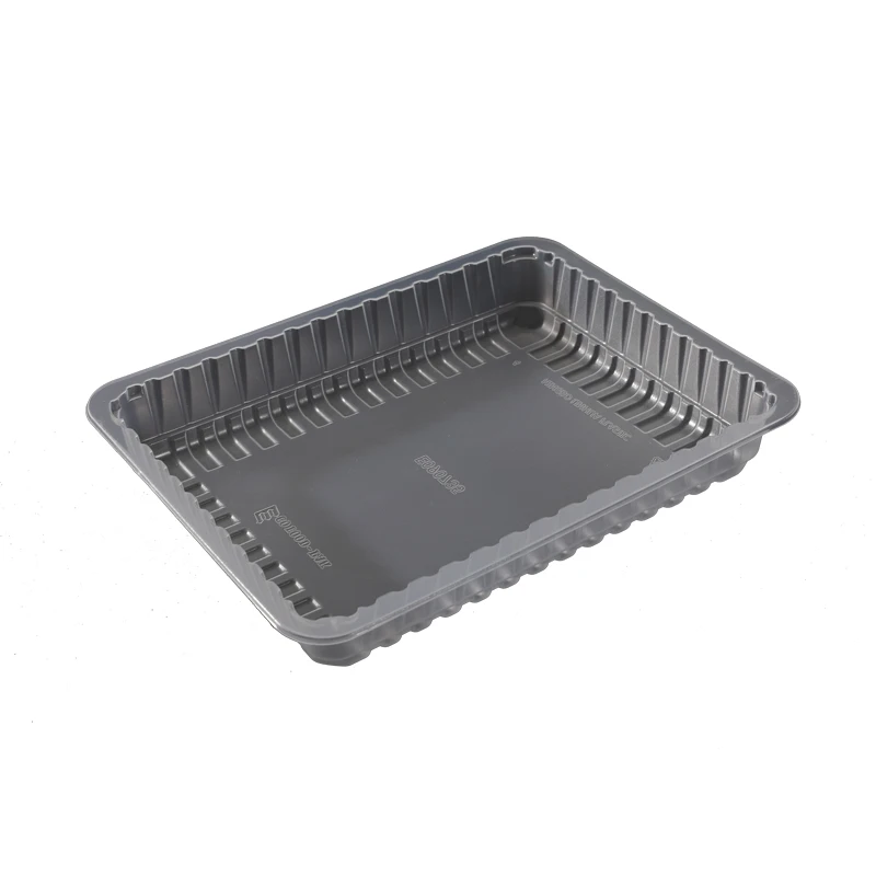 High barrier plastic PA/EVOH/PE film food tray for meat sausage