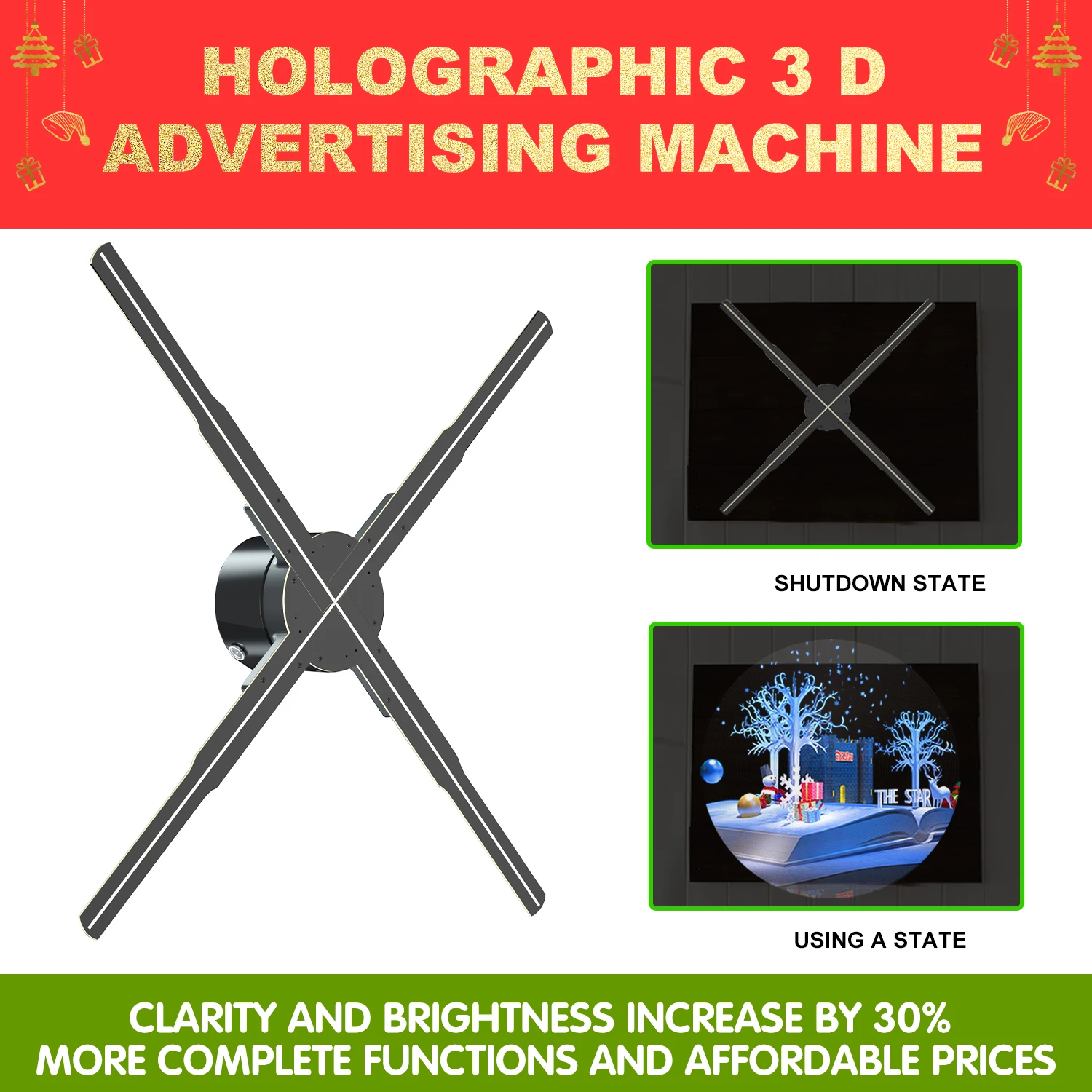 Naked-eye 3D holographic projector three-dimensional three-dimensional levitation imaging Qixi birthday romantic gift hologram