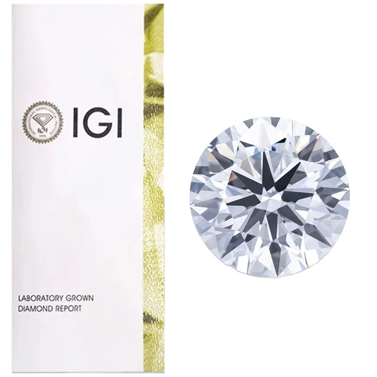 Round 1.02ct E VVS1 EX IGI Certified Diamonds White Lab Grown Diamond CVD Round Brilliant Cut Diamond Price