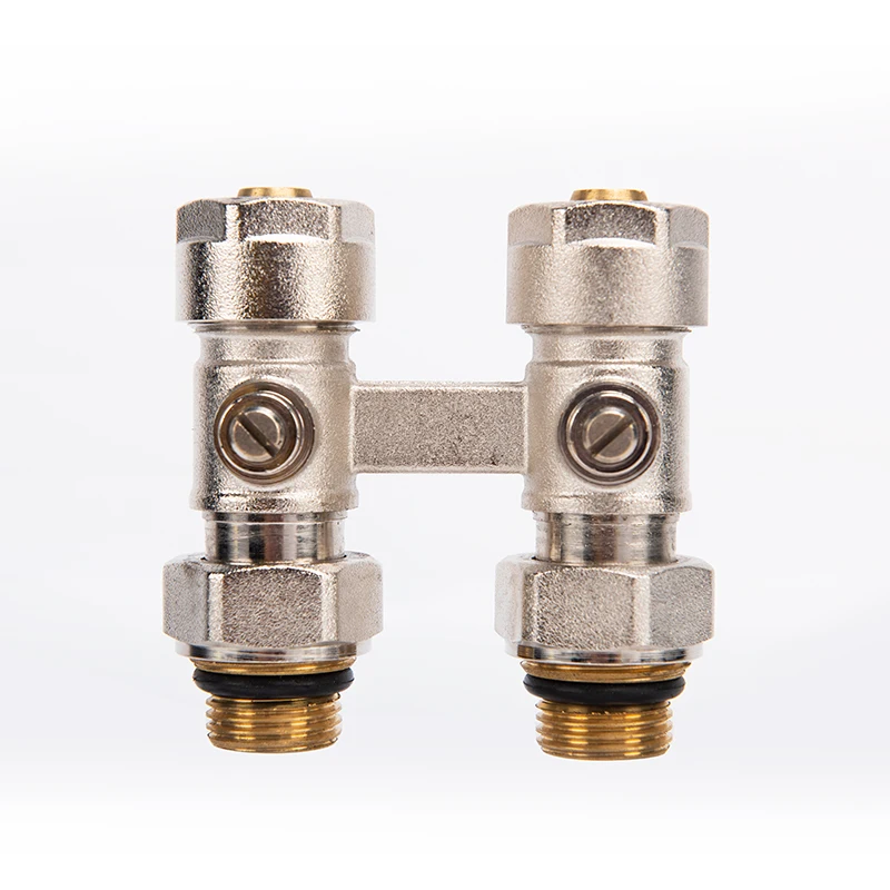 OLDE Hot Selling TRV H Style Thermostatic Valve Brass Radiator Valve For Towel Radiator