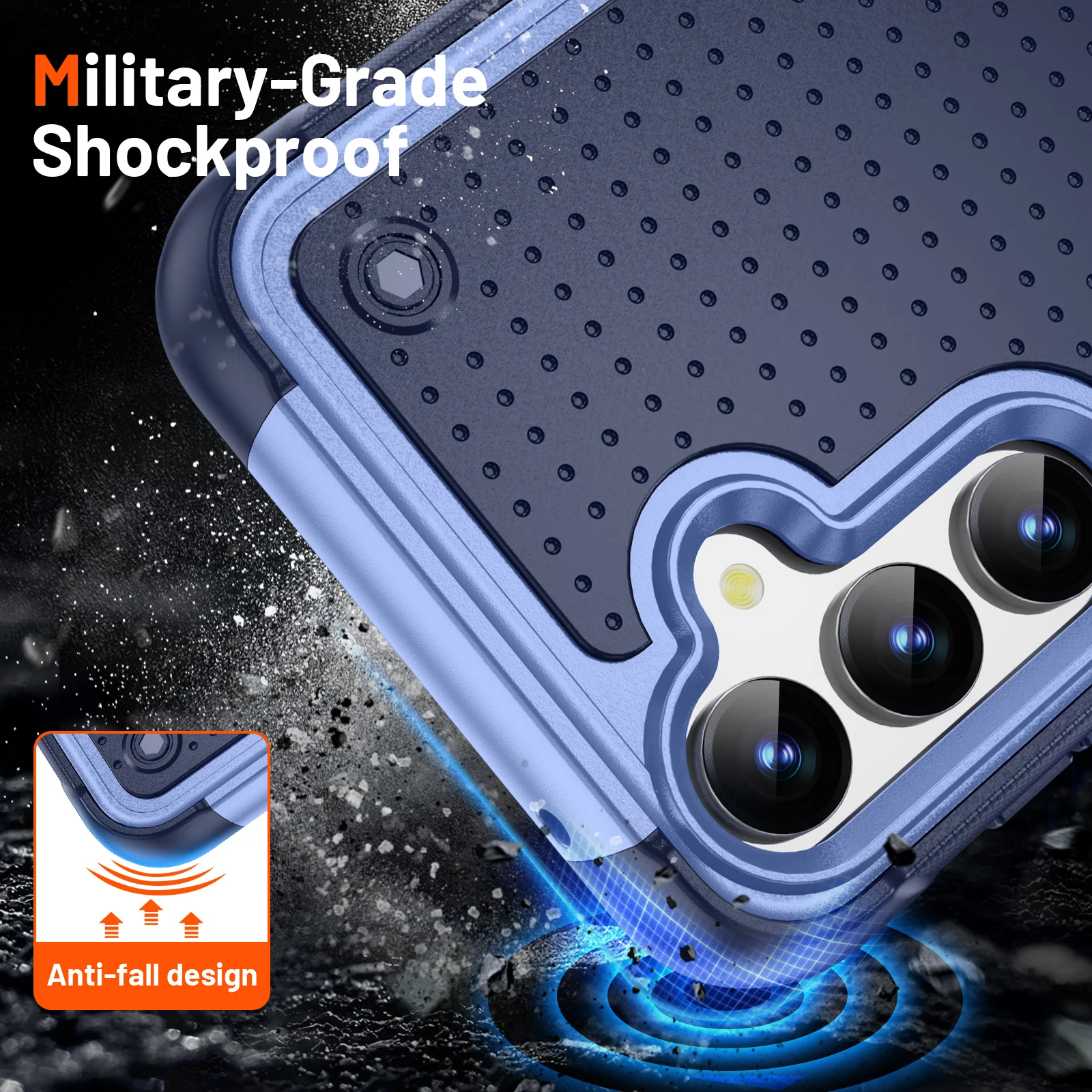 Leyi new arrival universal shockproof cell phone cover support wireless charging TPU PC phone case for samsung galaxy S23 FE