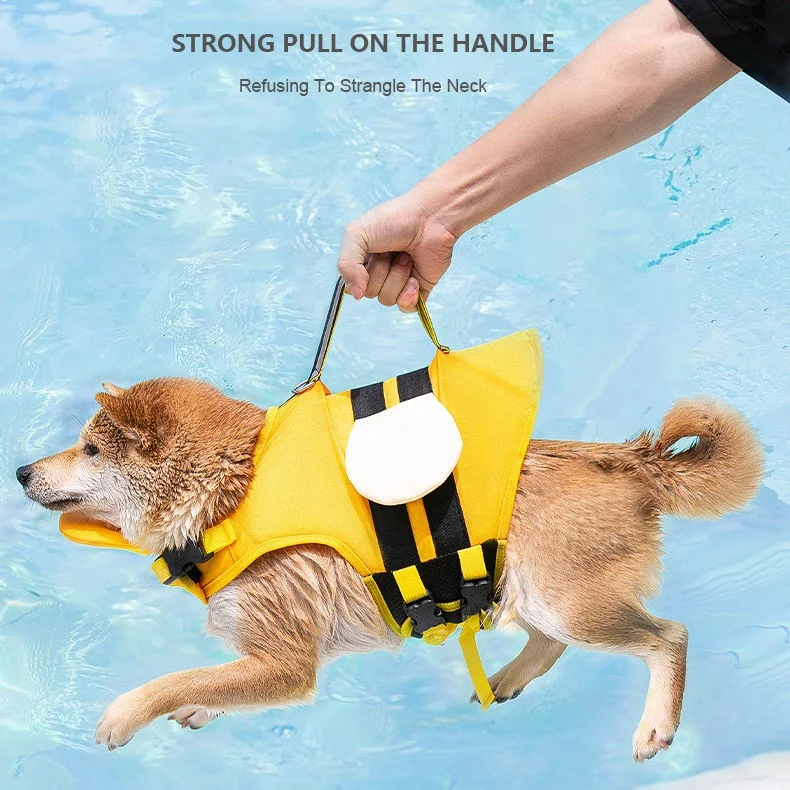 Reflective Safety Waterproof Personalized Floating Pet Dog Swimming Life Vest Buoyancy Suit For Dogs