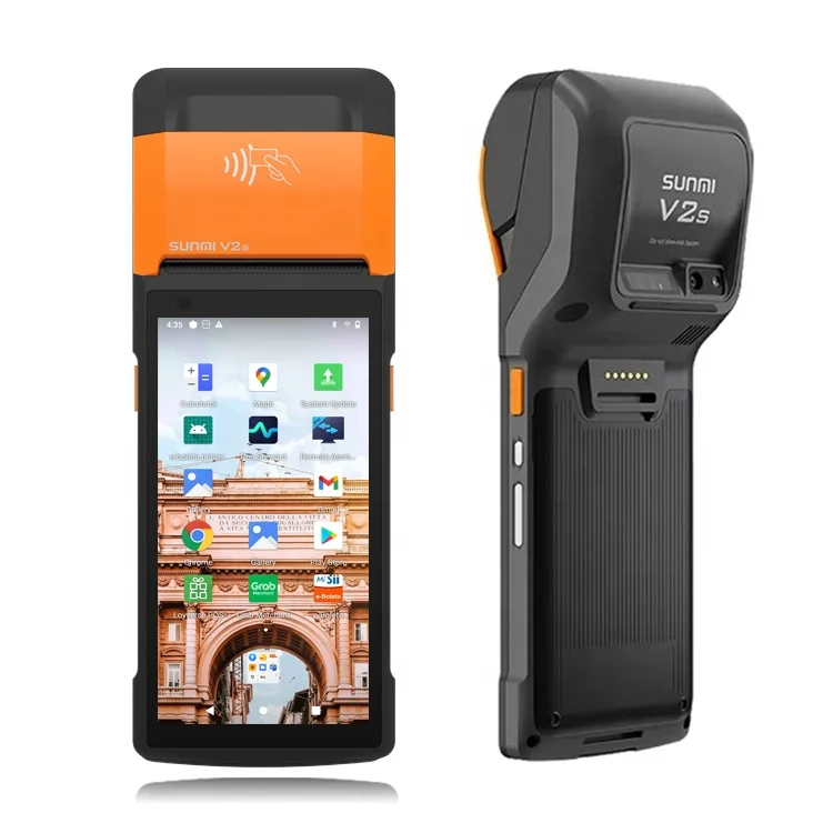 Sunmi V2s Smart pos machine Android 11 payment system NFC 4G WIFI 2G+16G handheld pos terminal for casher with thermal printer