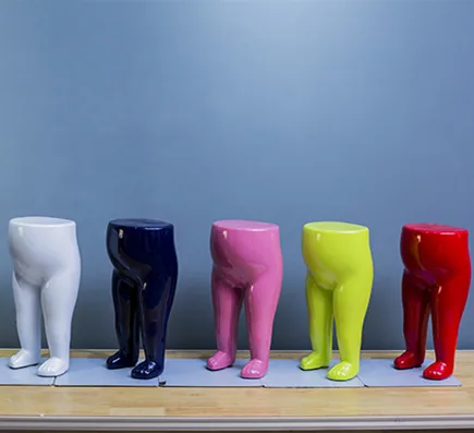 Hot sale plastic kids mannequin half body child leg mannequin for pants