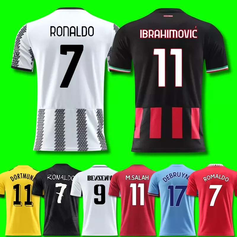 2021 2022 soccer jersey united city Borussia milan Hazard M.salah soccer jersey  Mbappe Ronaldo football jersey
