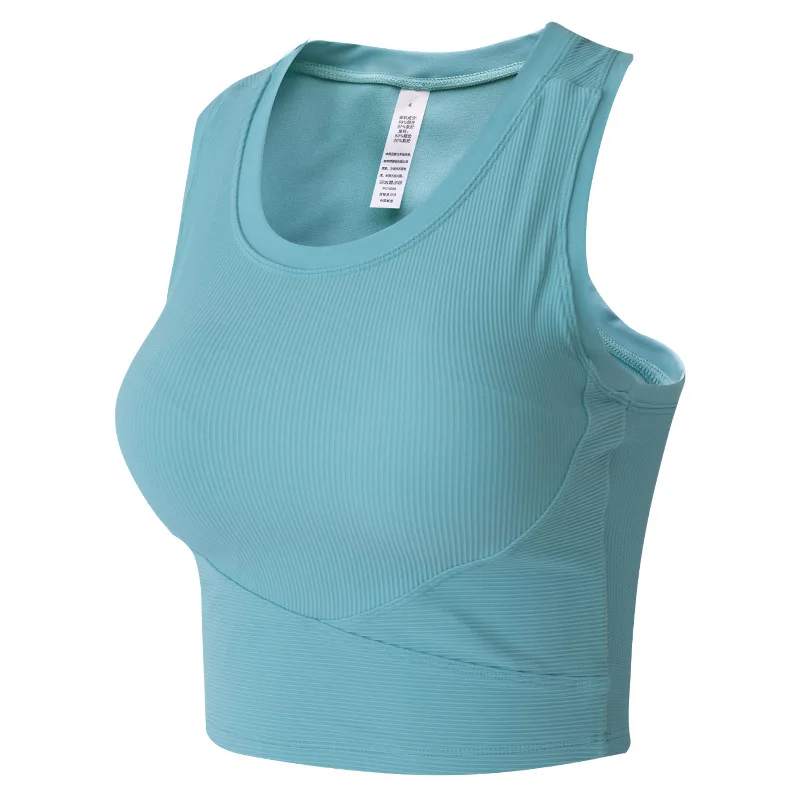 Custom Yoga Top Vest Sports Sleeveless Shirt Women Clothing