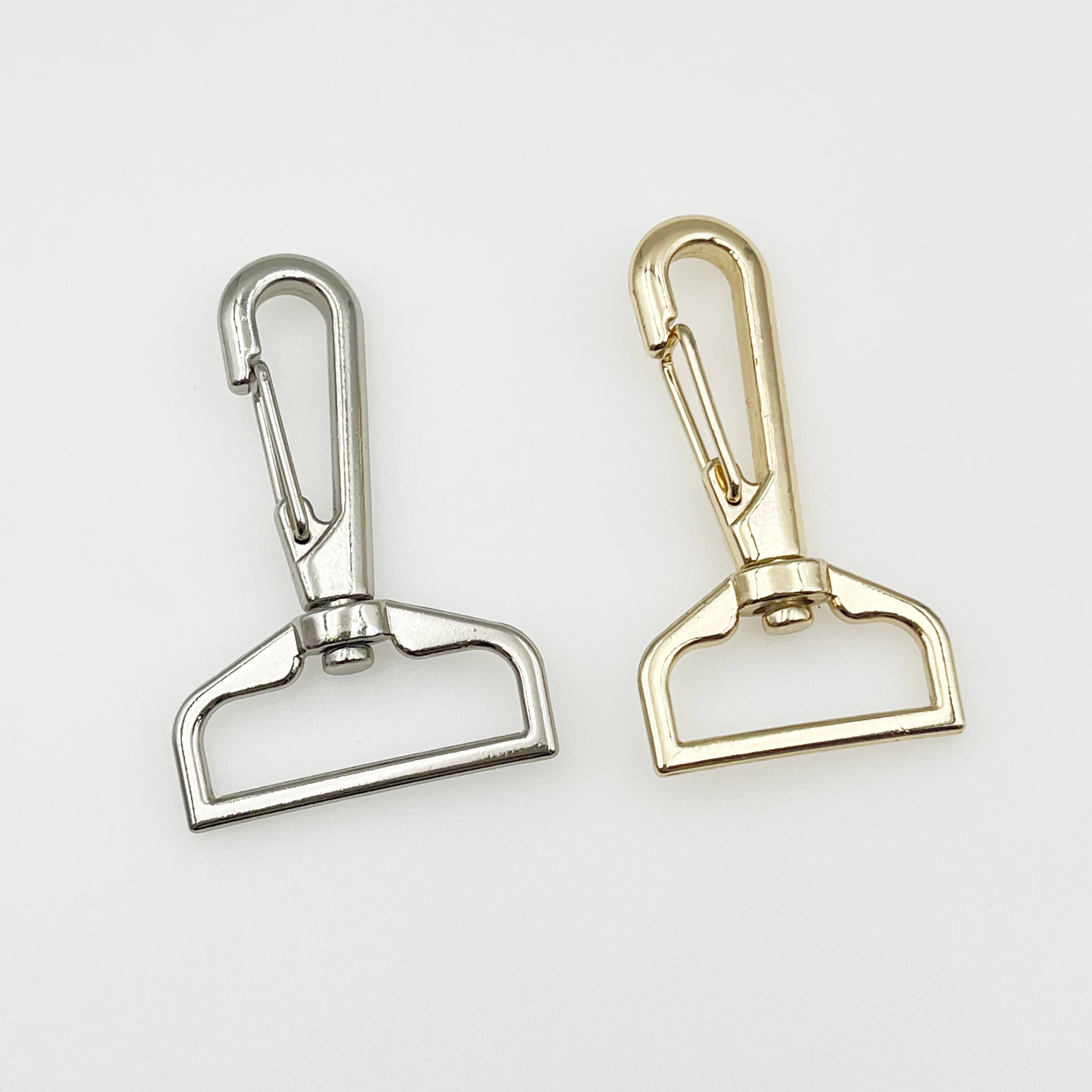 Custom Swivel Clips Metal Dog Snap Hooks Bag Strap Hardware Swivel Clasp Push Gate Lobster Clasps Gold Meta for Handbag