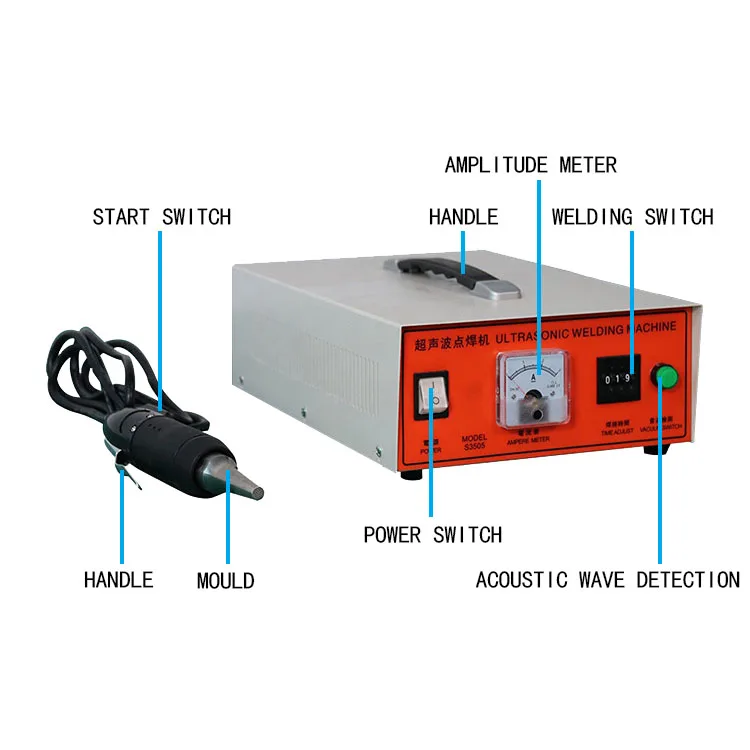35KHZ Ultrasonic portable spot welding machine for plastic pipe welding