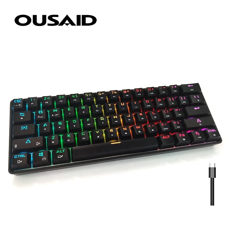 Ousaid All Keys Custom Hot Swap Gaming Keyboard Mechanical Rgb Mechanical Gamer Keyboard