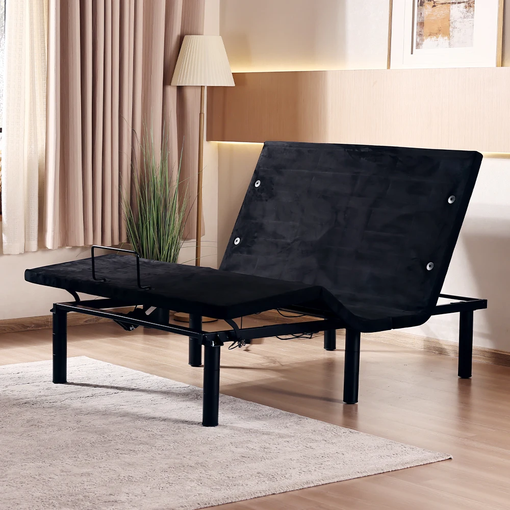 Tecforcare Costume Electric adjustable beds for seniors Home care bed for elderly rail adjustable bed frame with massage