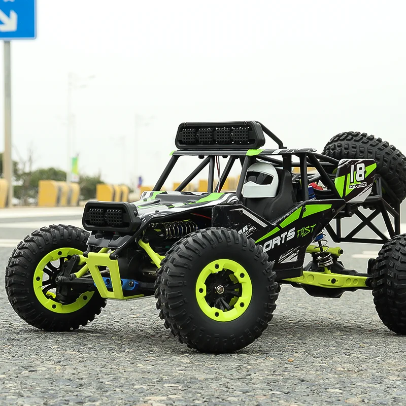 Full-scale four-wheel drive 50km/h power motor off-road high speed remote control car rc car with LED light