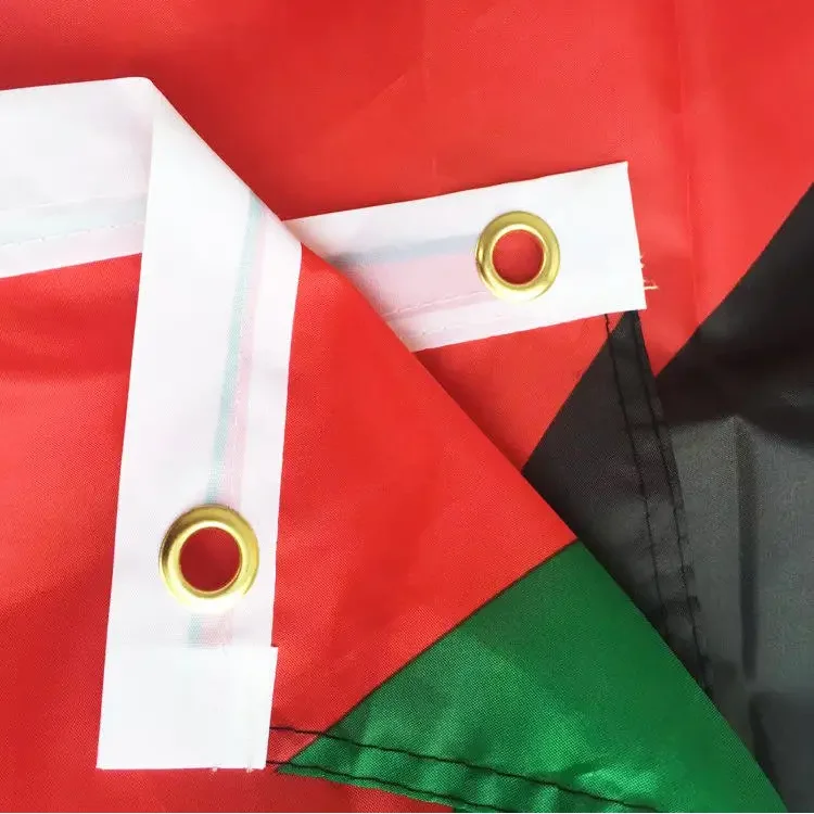 Customized Inventory Stock Polyester 90 x 150 Ceremonial Palestine Flag Promotional Flags Banners For Marketing