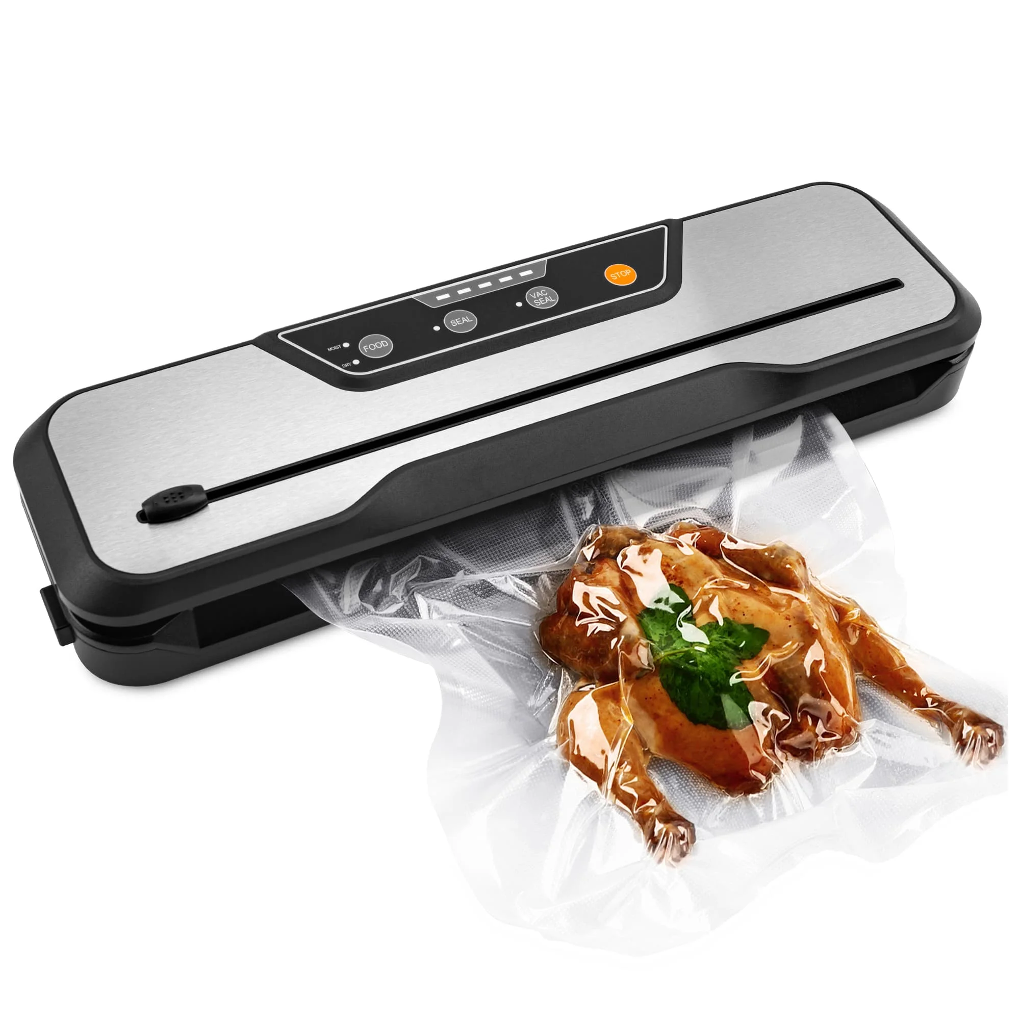 Multifunctional vacuum sealer with two different modes for storing and prolonging food preservation