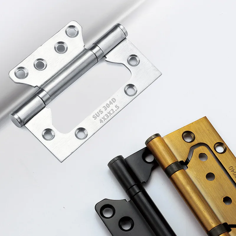 JYD  High Quality 304 Stainless Steel Decorative Furniture Door Hinge Mother And Son Hinge  Wooden Door Bearing Folding Hinge