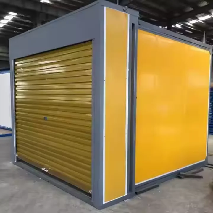 Custom 10ft 20ft Mini Container Cottage House Homes Modern Mobile Prefab Light Steel Tiny House Folding Garage