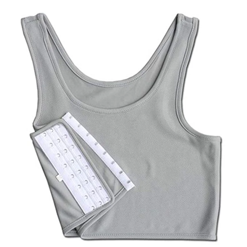 Custom tag new design good quality eco-friendly independent trading gynocomasrtia ftm chest binder