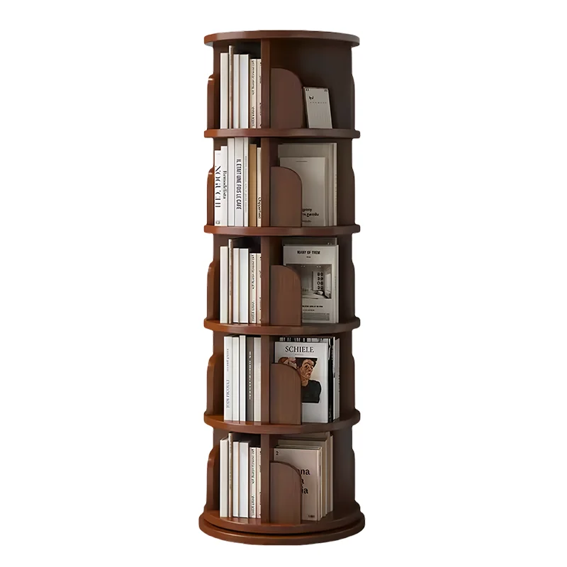 School library book store 360 rotating bookshelf good bearing quality book display shelf