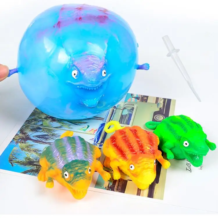 
ZQX286 Kids Novelty Toy Small Promotional Toys Balloon Dinosaur Ball Inflatable TPR Toy 
