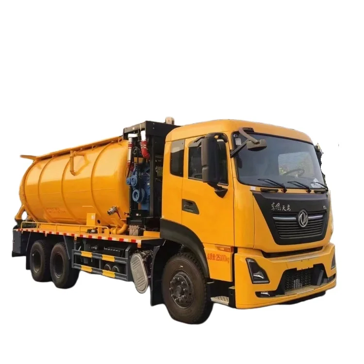 New 13m3 high pressure suction pump sewage jet cleaner  3500 gallon Septic tank cleaning truck