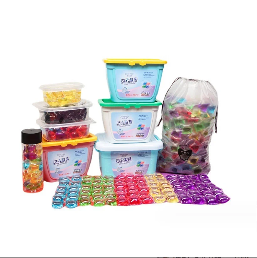 OEM ODM laundry detergent soap beads washing pods capsule manufacturer 3 in 1 tough stain removal laundry gel ball