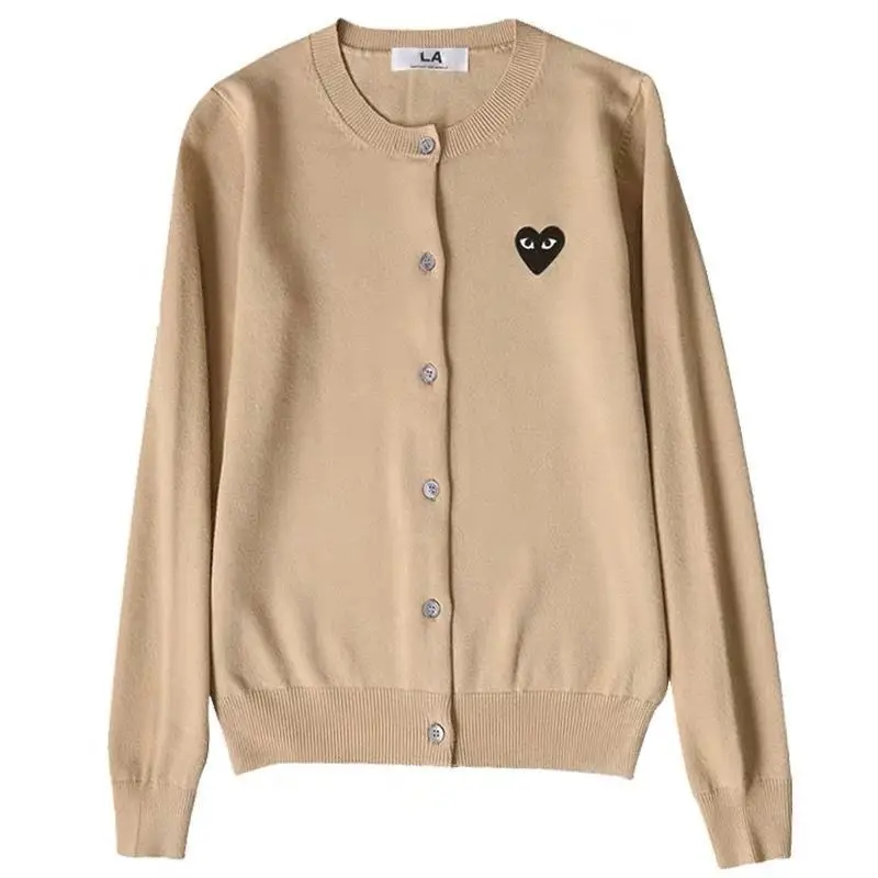 2021 New Brand Bowling High-End Love Cardigan Wool Knit Bottoming Shirt Women Coats Jackets