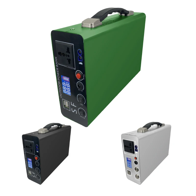 Wholesale 150wh Lithium Battery Portable Power Bank Customized 110v 220v solar charger power station for laptop mobile car jump