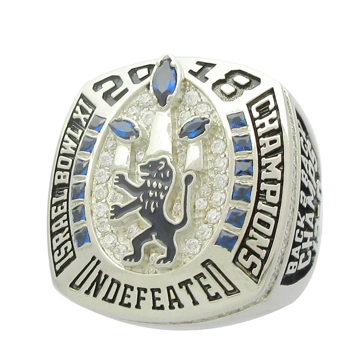 personalized sport jewelry custom design football youth championship ring
