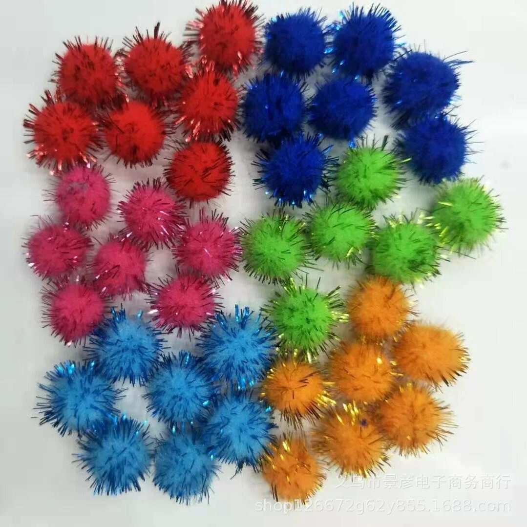 2 5 см красочные помпоны для DIY украшения