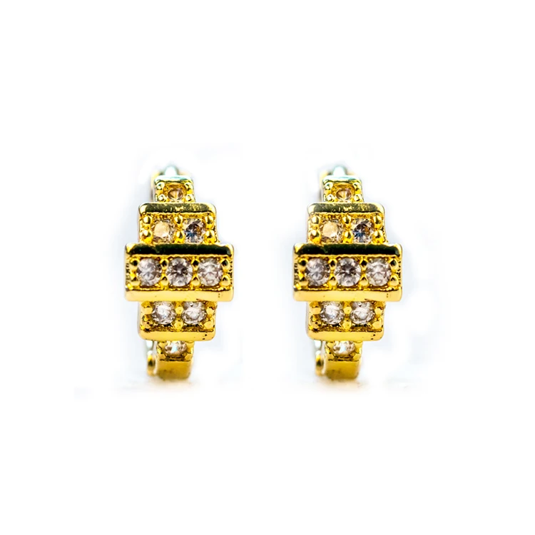 2021 Wholesale Gem Earring Gold-plated Jewelry Turquoise