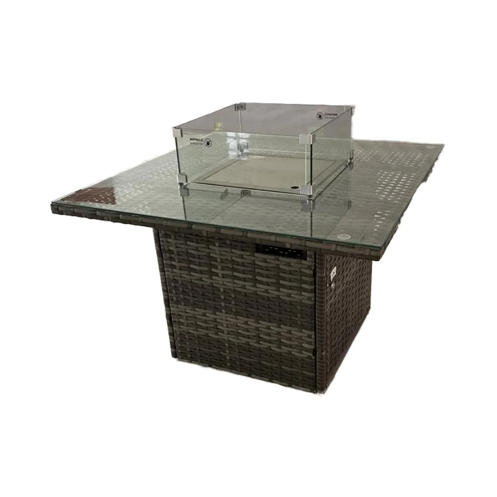 Outdoor use fire pit rattan sofa chair furniture different combination choice for dining living room park courtyard hall use