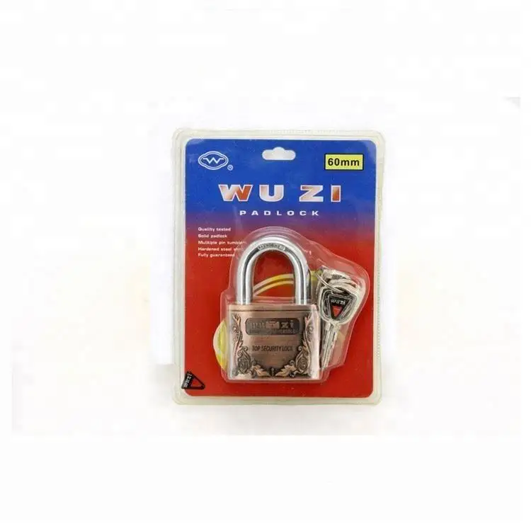Factory Directly Unique Design Padlock With Many Colors Anti-Rust Zinc Alloy Padlock With Key