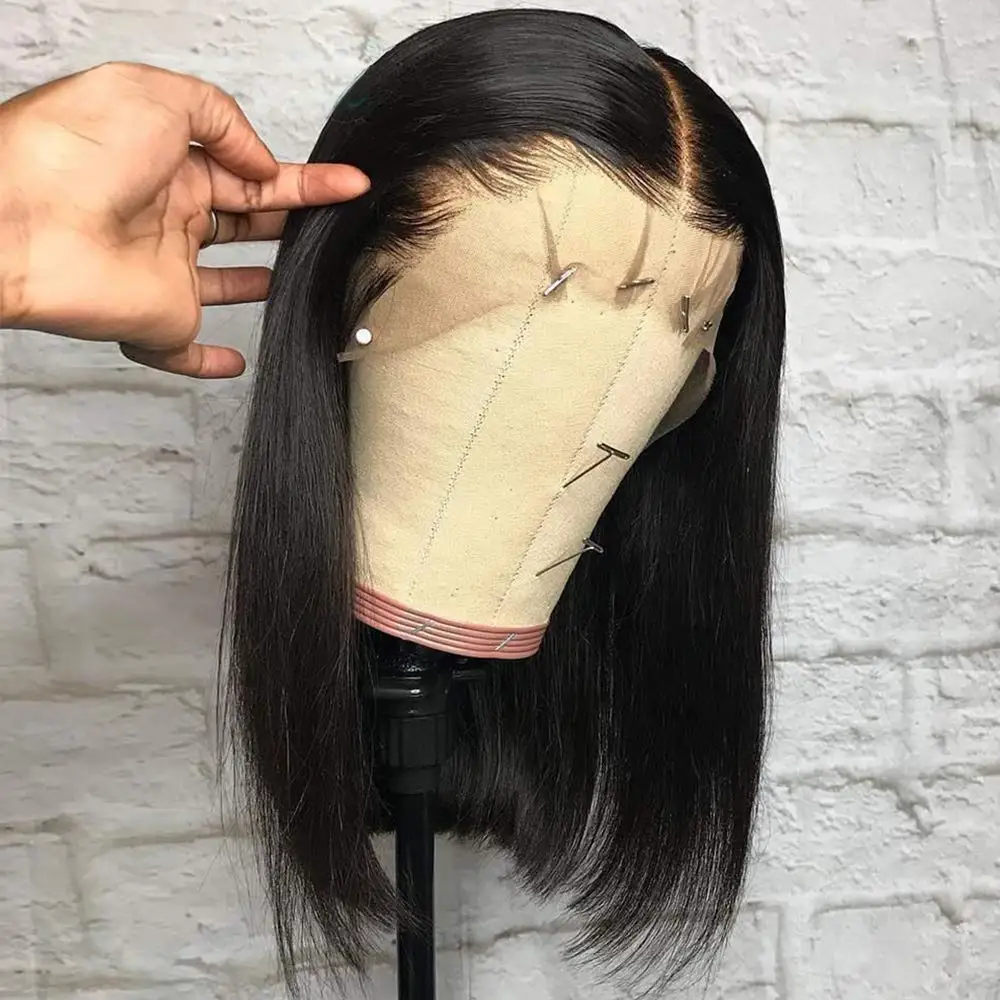 
Factory cheap human frontal bob wig brazilian virgin hair transparent lace front wig lace front wigs bob jewish 