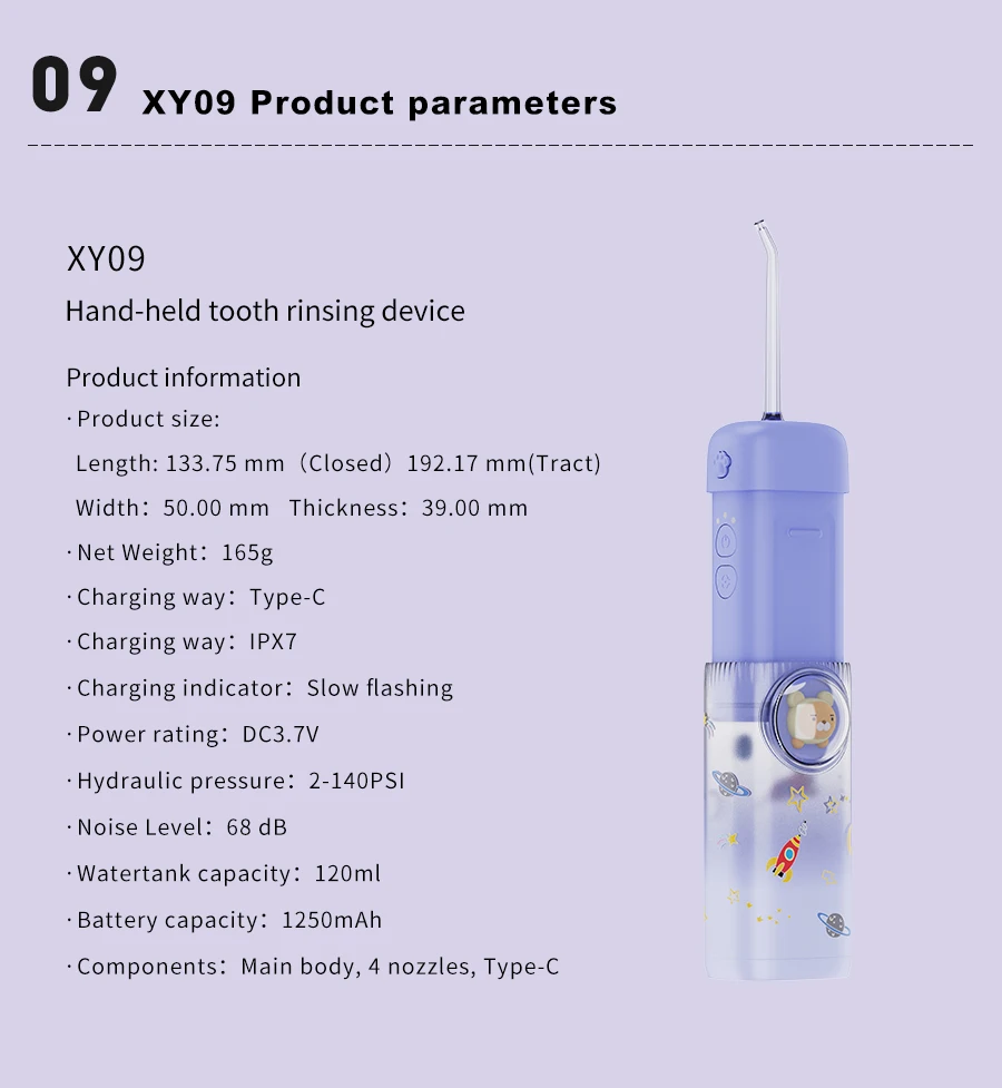 Factory OEM mini new professional portable cordless dental oral irrigator water flosser  for child