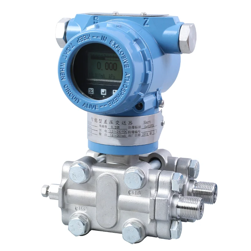 High Accuracy 4-20mA  Water Gas Pressure Transmitter With Silicon Core 3051