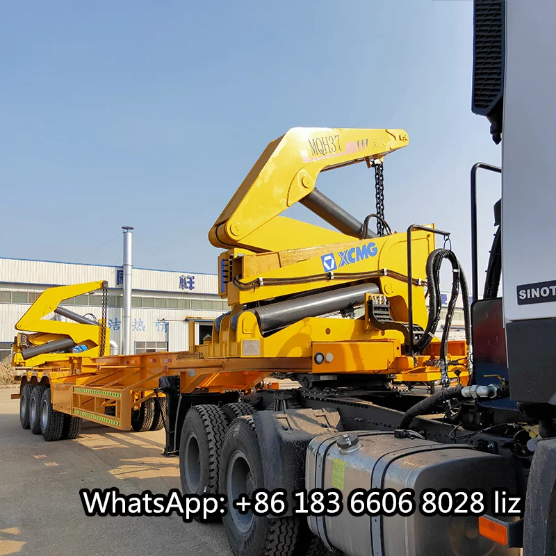 20/40 ft swinglifters steelbro side loader lifter container side loading semi trailer