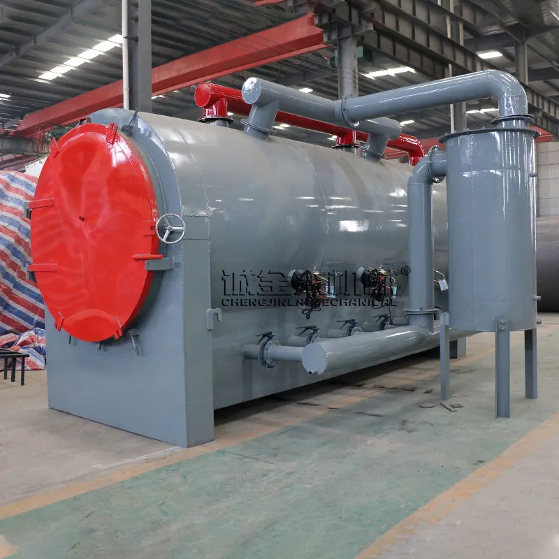 Plant Price Wood Branch Log Horizontal Type Coal Briquettes Making Machine Biomass Charcoal Carbonization Furnace Coal Stove