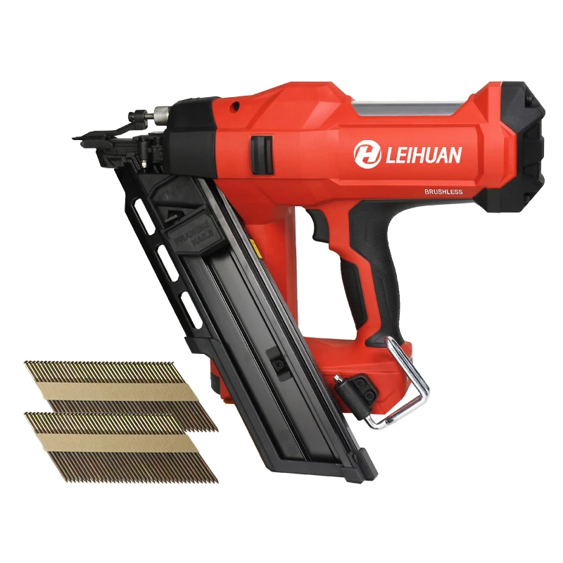 LEIHUAN  DCFN3490 pure electric lithium battery steel nail gun is suitable for wooden boards