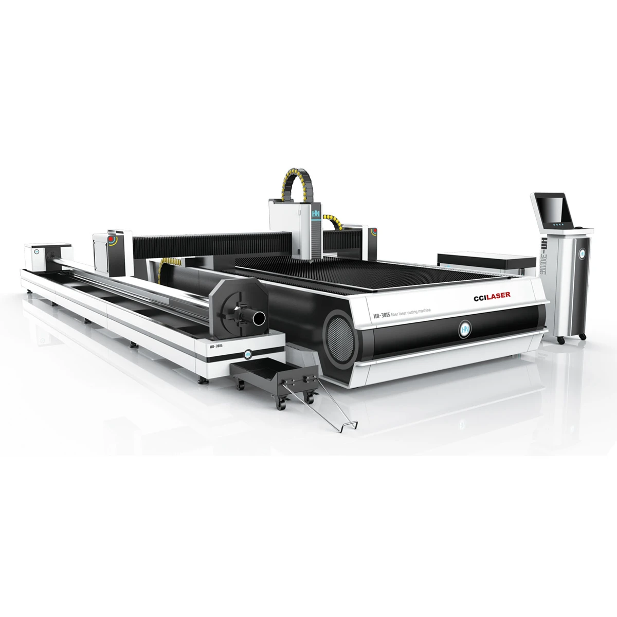 metal sheet and tube fiber laser tube cutting machine 1500w 2000w for 10 mm plate and tube sheet integration auto feeder sleeve