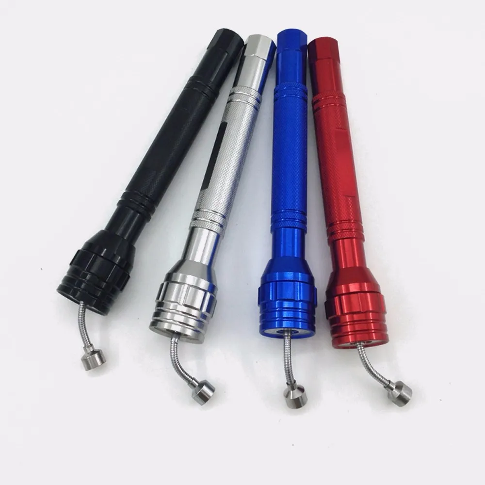 Premium Quality Upgraded 3LED Telescopic Led Flashlights Torch Magnetic Head Pick Up Tool