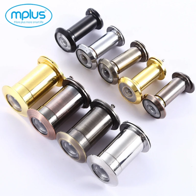 180 degree hotel Brass stainless steel door eye lens Door peephole zinc alloy door eye viewer