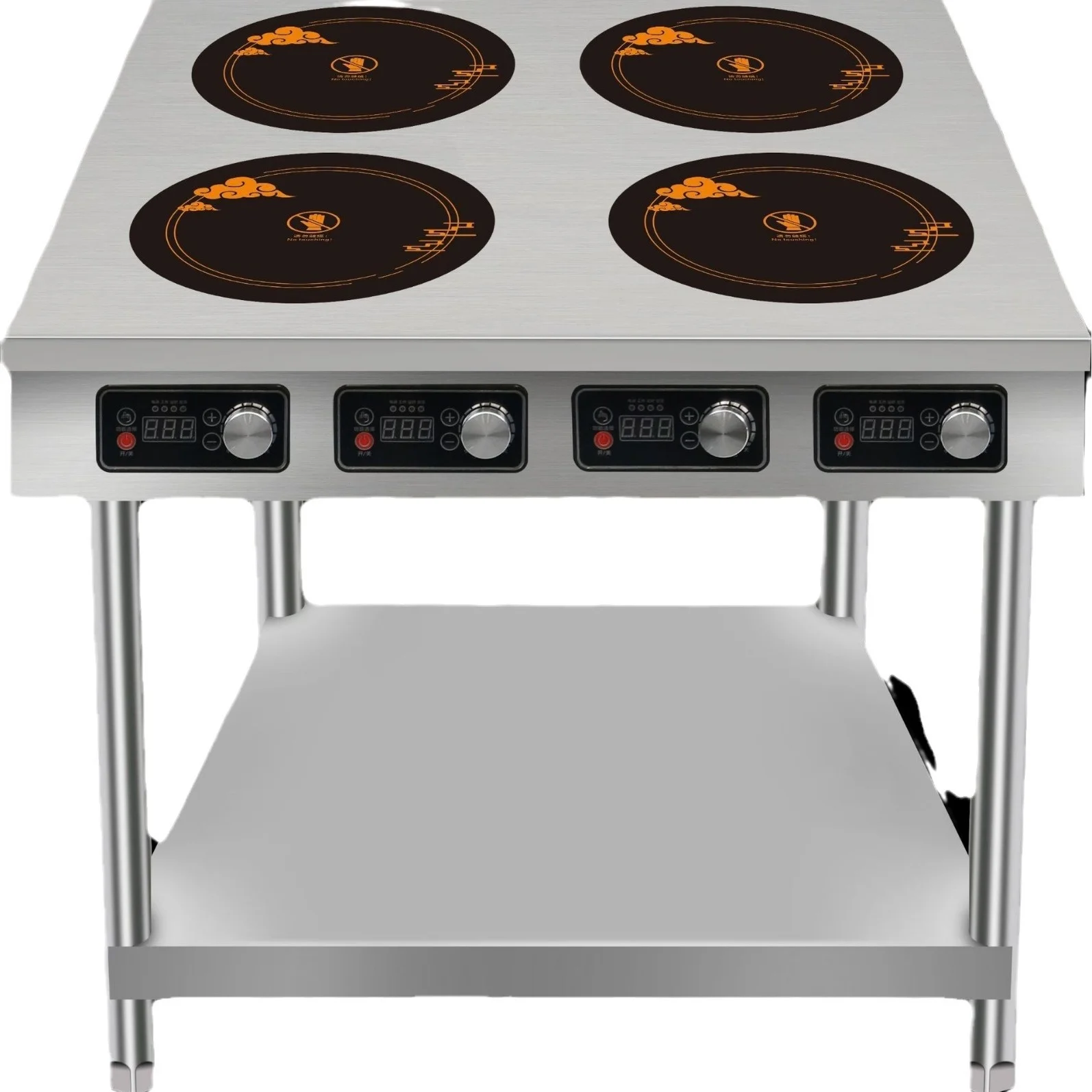 In-Smart commercial use cooking stove electric induction cooker wide electromagnetic rack-style hob stovetop 220V 6 six burner