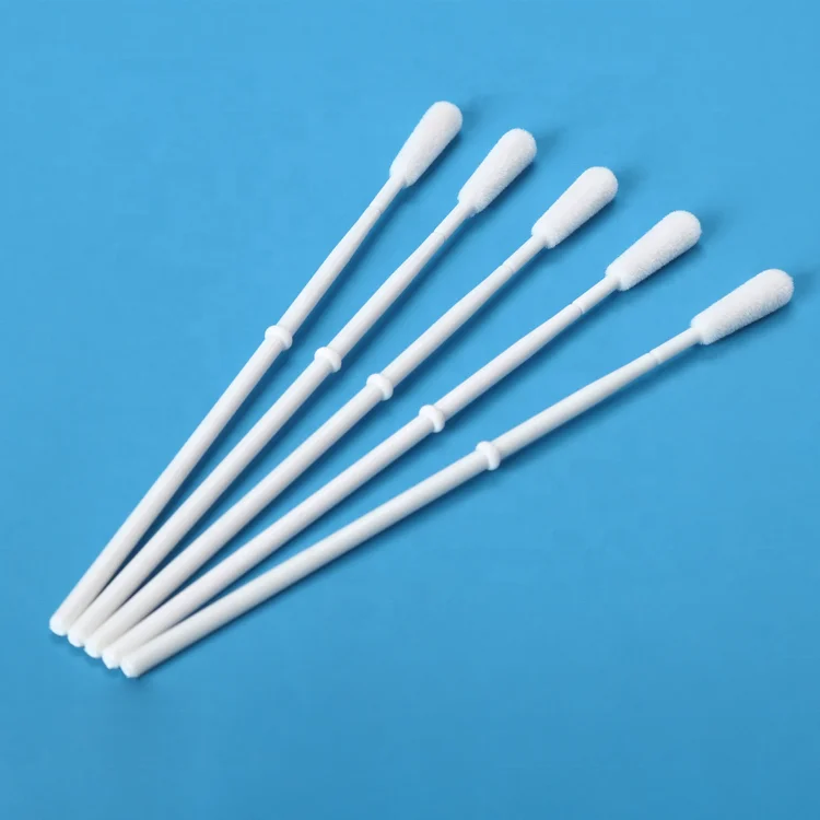 Disposable specimen medical sample collection flocked swab