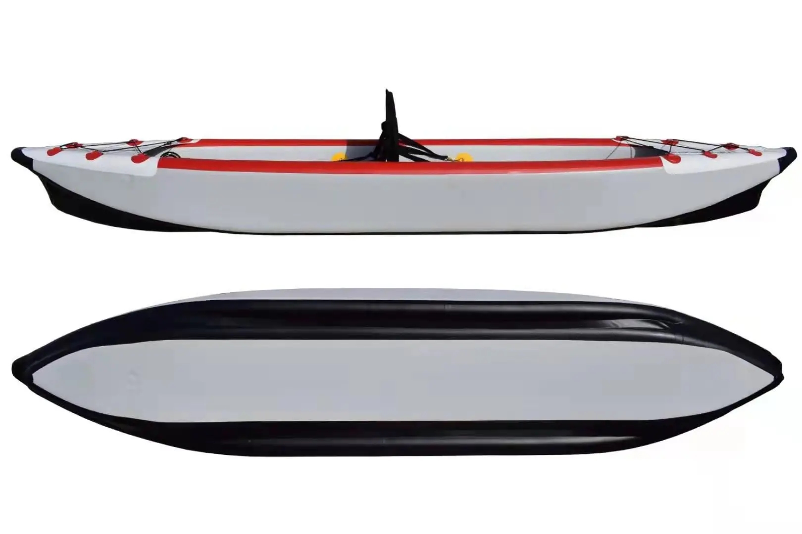 TOPKO Customized PVC Two Person Inflatable Sea Kayak Thickened Hull Hovercraft Inflatable Canoe Rafting Boat Kayak