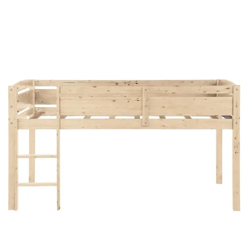 Low Loft Wood Bed For Toddler Good Quality Solid Wood Wholesale Single Bed
