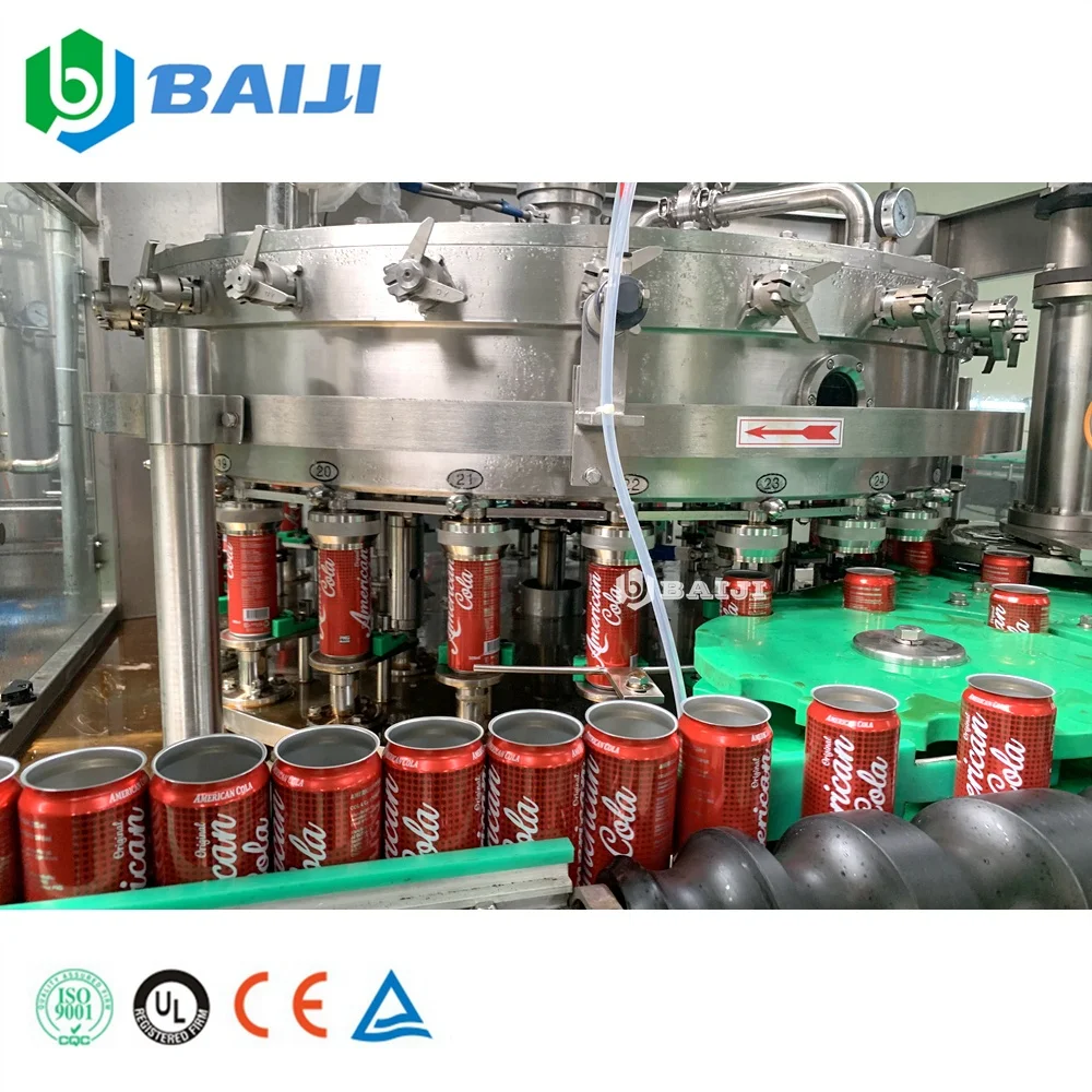 3000CPH 330ml carbonated energy drink aluminum can beverage filling sealing canning machinery