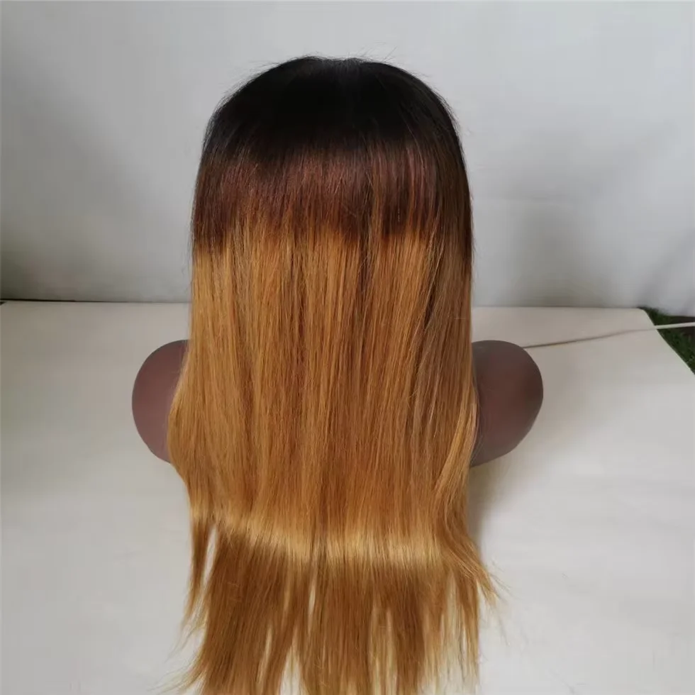 Ombre Color 5x5 Lace Closure Wigs Virgin Brazilian Straight Human Hair Wholesale Hot Selling Products Women Hair Wigs Vendors