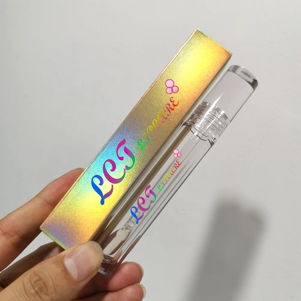 Wholesale High Quality Plastic Lip Gloss Containers Clear Round Lipgloss Tube