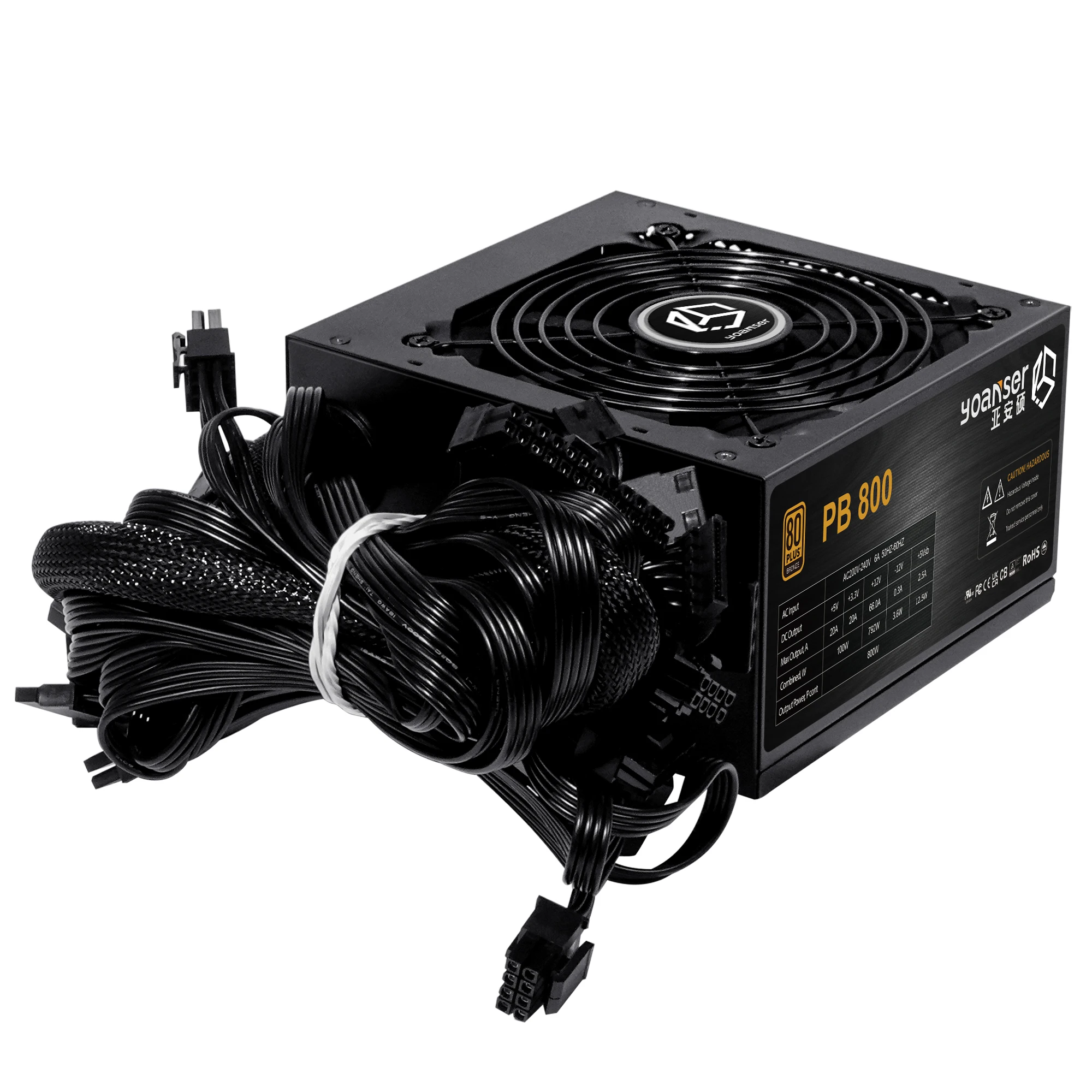 High efficiency oem 800w  80plus Bronze 24pin connectors atx switching power supply