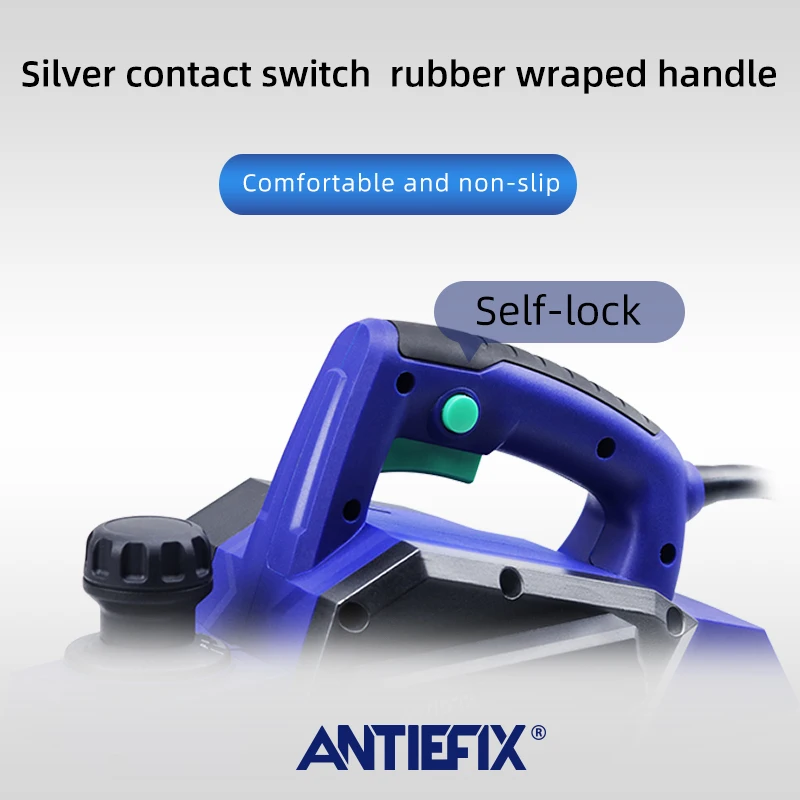 ANTIEFIX   High Power Professional Woodworking Tools 710W Thickness Electric Wood Planer Machine