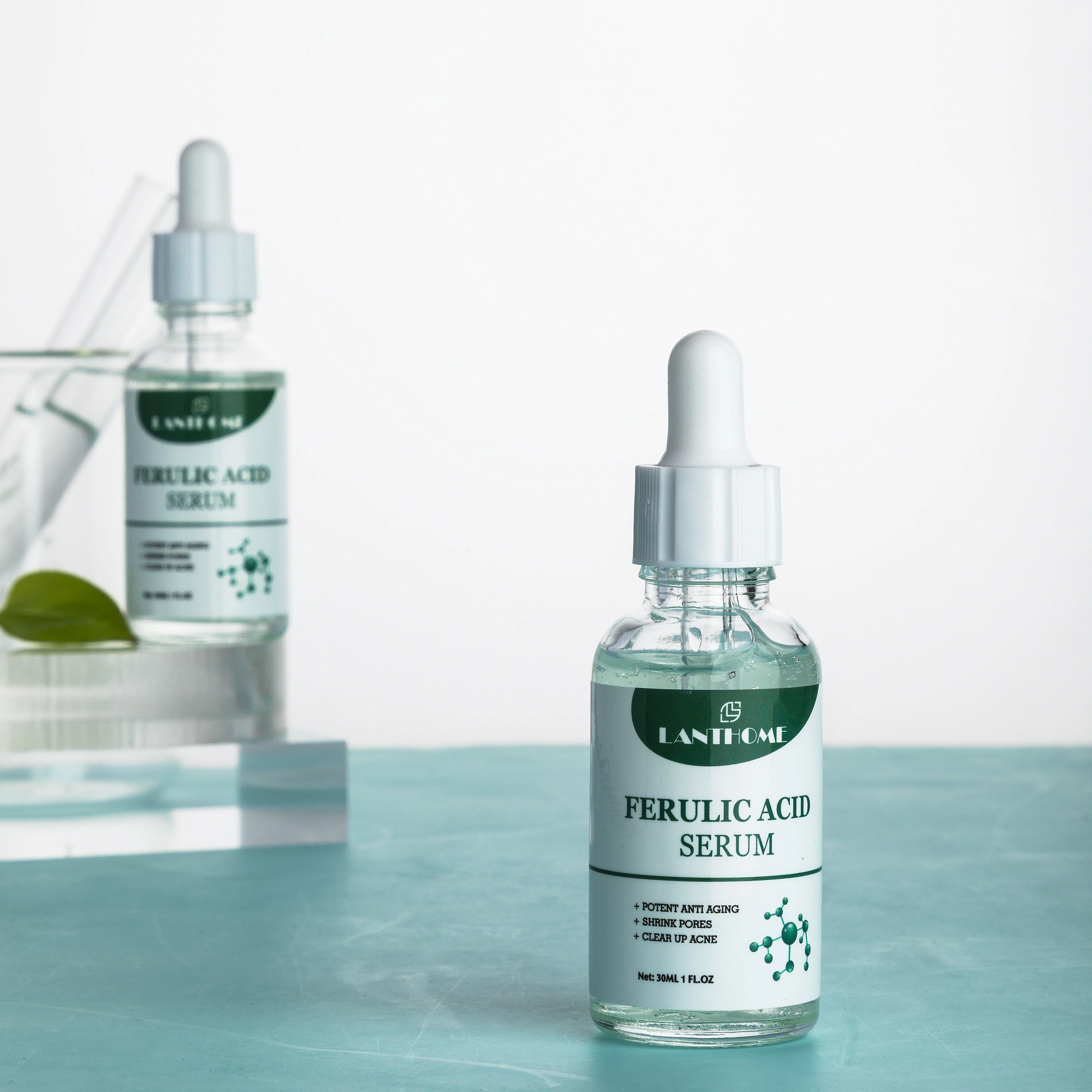 100% Natural Organic Face Essence Set Acne Removal Anti Wrinkle Anti-aging Ferulic Acid Nicotinamide Collagen Vitamin C Serum